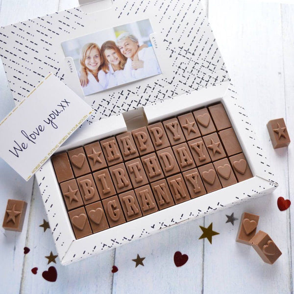 Chocolate Gift For Granny - Gifts > Granny > Chocolate > Personalised Chocolate > Chocolate Card Morse Toad