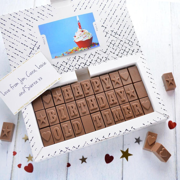 Chocolate Birthday Gift - Gifts > Birthday > Chocolate > Personalised Chocolate > Chocolate Card Morse Toad