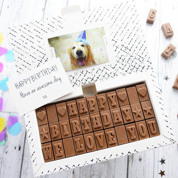Chocolate Birthday Gift For Dad - Gifts > Dad > Chocolate > Personalised Chocolate > Birthday > Chocolate Card Morse Toad