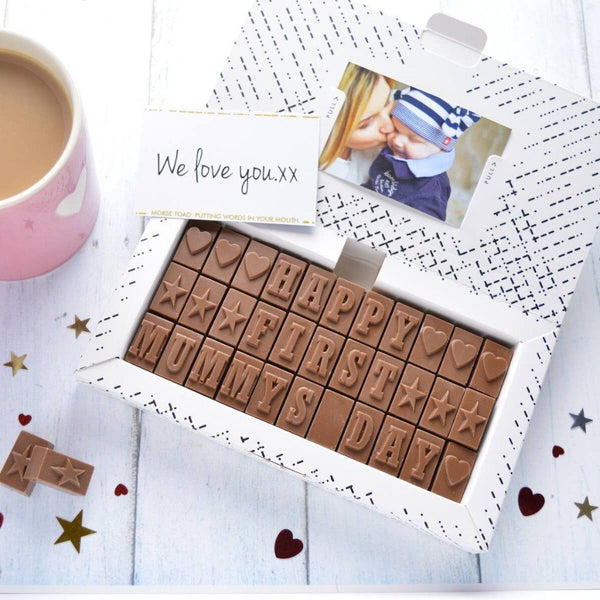 Chocolate Gift For New Mums - Gifts > New Mum > Chocolate > Personalised Chocolate > Chocolate Card Morse Toad