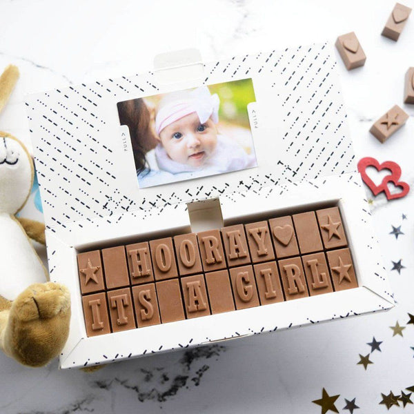 Chocolate New Baby Gift - Gifts > New Baby > Chocolate > Personalised Chocolate > Chocolate Card Morse Toad