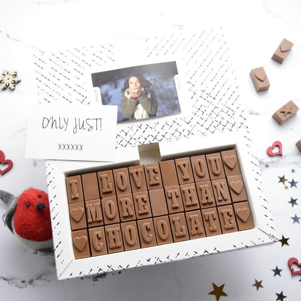 I Love You More Than.....? - Gifts > Valentines Day > Chocolate > Personalised Chocolate > Chocolate Card Morse Toad