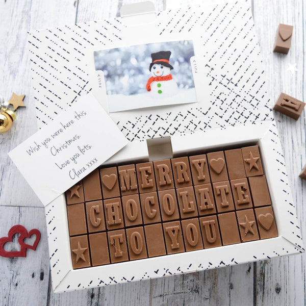 Chocolate Christmas Cards - Gifts > Christmas > Chocolate > Personalised Chocolate > Chocolate Card Morse Toad