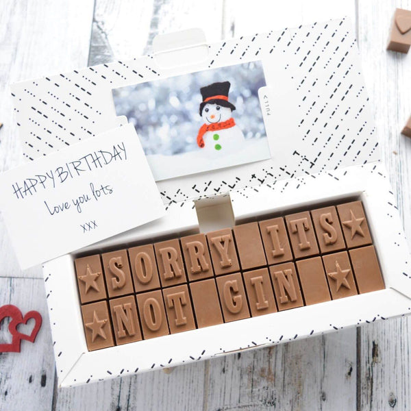 Sorry It's Not A..? - Gifts > Birthday > Chocolate > Personalised Chocolate > Chocolate Card Morse Toad