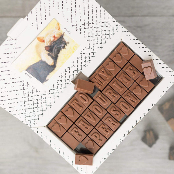 Chocolate Card For Your Favourite - Gifts > Romantic > Chocolate > Personalised Chocolate > Chocolate Card Morse Toad