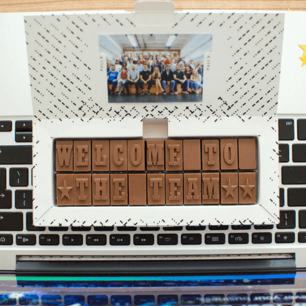 Personalised Chocolate Corporate Gift - Small Box - Gifts > Business > Chocolate > Personalised Chocolate > Chocolate Card Morse Toad