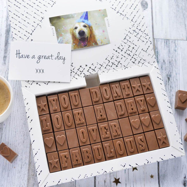 Chocolate 40th Birthday Gift - Gifts > 40th Birthday > Chocolate > Personalised Chocolate > Birthday > Chocolate Card Morse Toad