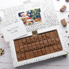 Chocolate Christmas Card For Teachers - Gifts > Teacher > Chocolate > Personalised Chocolate > Christmas > Chocolate Card Morse Toad