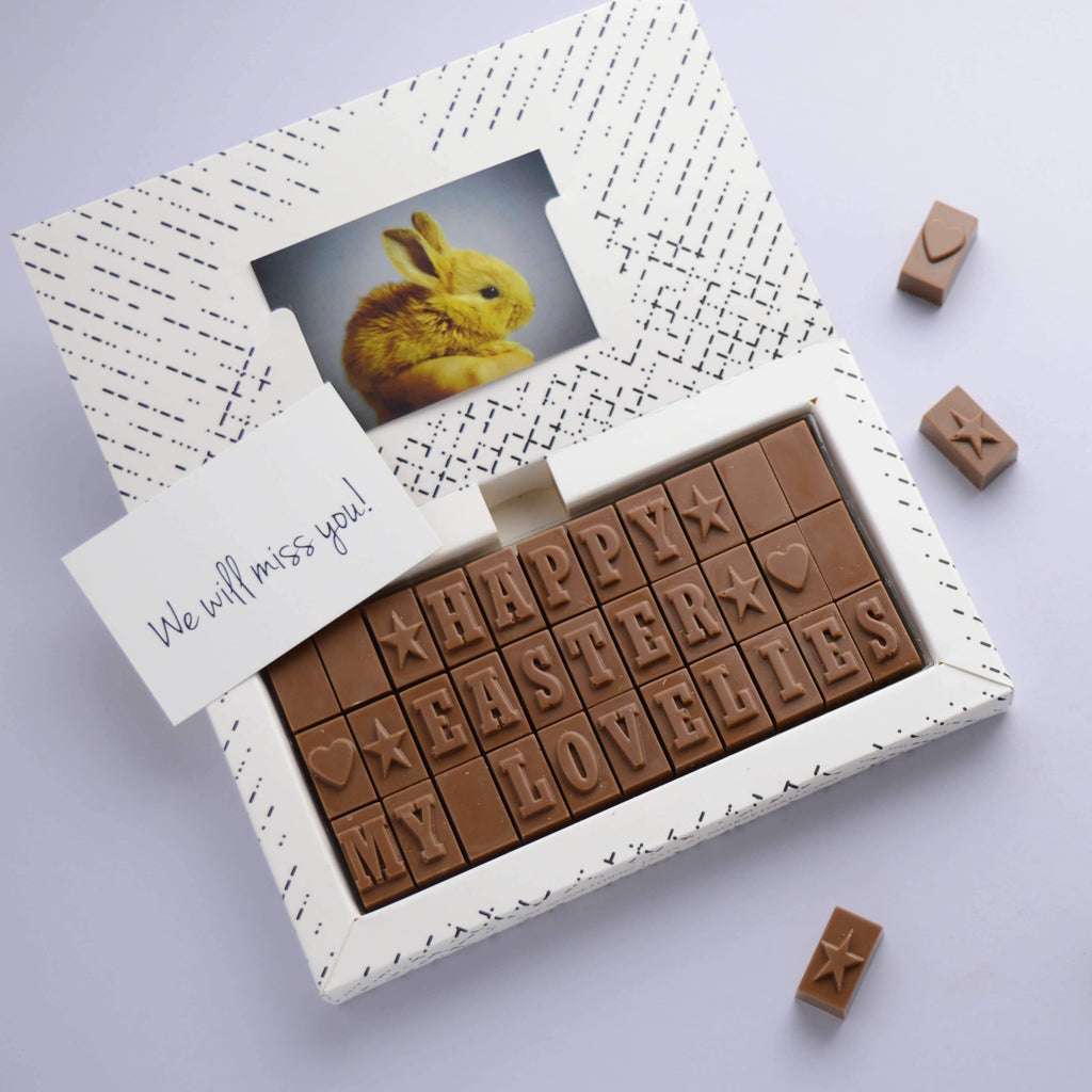 Chocolate Easter Card - Gifts > Easter > Chocolate > Personalised Chocolate > Chocolate Card Morse Toad