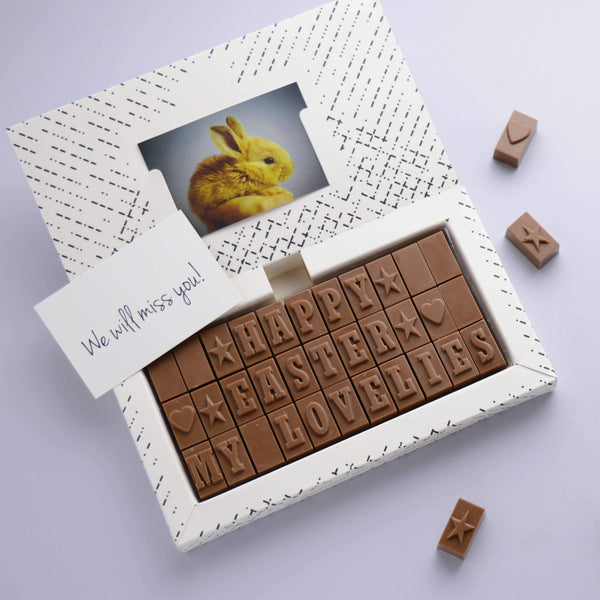 Chocolate Easter Card - Gifts > Easter > Chocolate > Personalised Chocolate > Chocolate Card Morse Toad