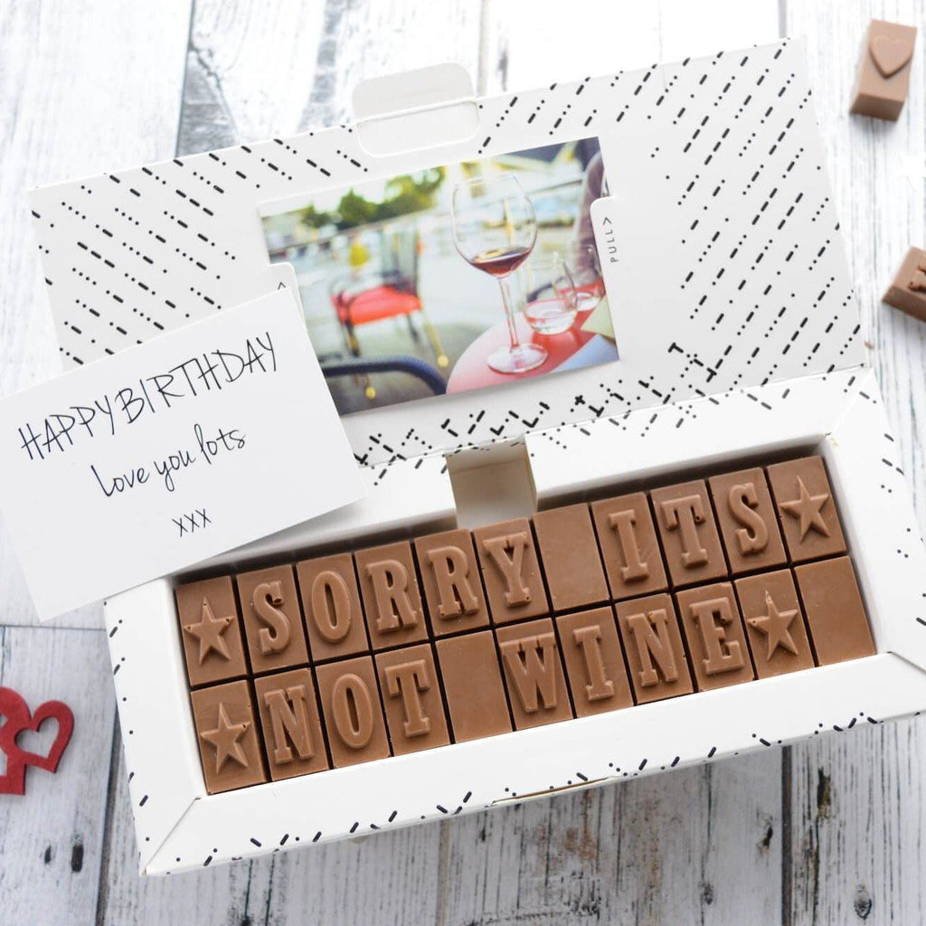Sorry It's Not A..? - Gifts > Birthday > Chocolate > Personalised Chocolate > Chocolate Card Morse Toad