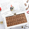 Festive Chocolate Christmas Card - Gifts > Christmas > Chocolate > Personalised Chocolate > Chocolate Card Morse Toad