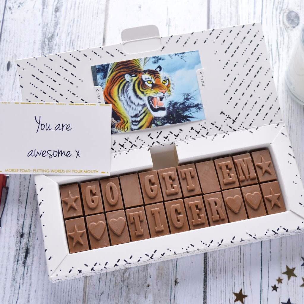 Thoughtful Chocolate Gift - Gifts > Thoughtful > Chocolate > Personalised Chocolate > Chocolate Card Morse Toad