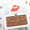 Romantic Chocolate Christmas Card - Gifts > Christmas > Chocolate > Personalised Chocolate > Chocolate Card Morse Toad